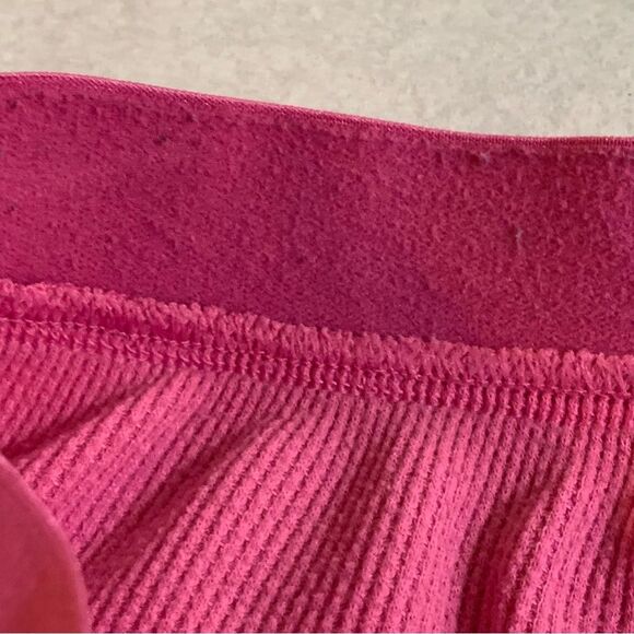 Victoria’s Secret Pink Sleepwear Pants Women’s Waffle Knit Medium Pink Pockets. - Picture 14 of 14